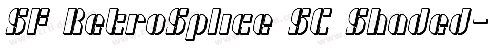 SF RetroSplice SC Shaded字体转换